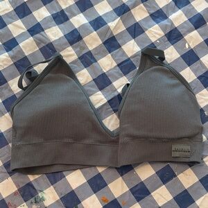 Danskin Charcoal Ribbed Bralette